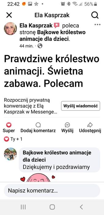 Animacje dla dzieci stitch,bale karnawałowe, dmuchańce,fluo party