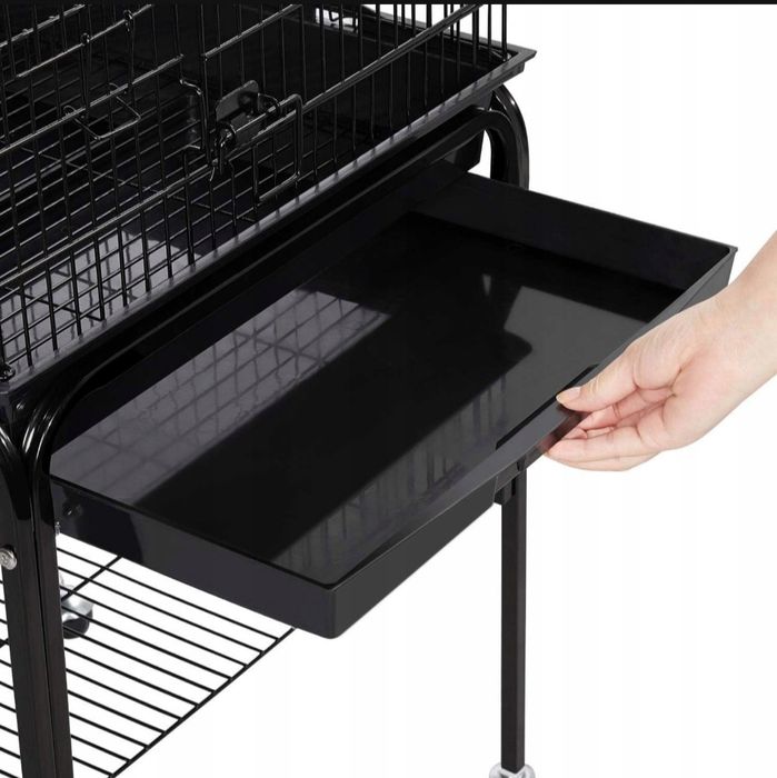 Klatka Dla Ptaków Papug Woliera stojak 46,5 x 46,5 x 46,5 x 136 cm