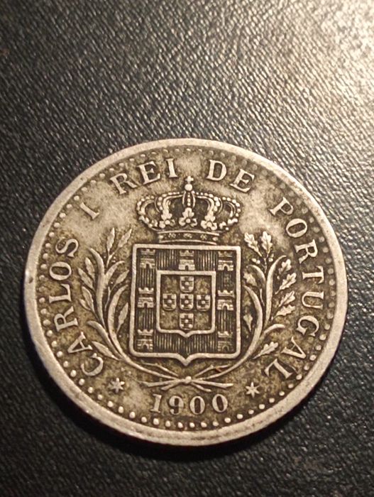 Moeda de 100 reis - Tostão - Portugal 1900 - Soberba
