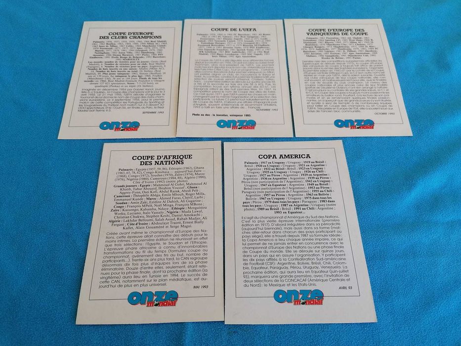 Mini Posters revista Onze Mondial