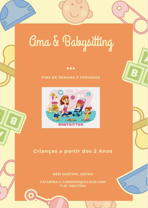 Babysitting / Nanny / Ama - FINS DE SEMANAS E FERIADOS !!
