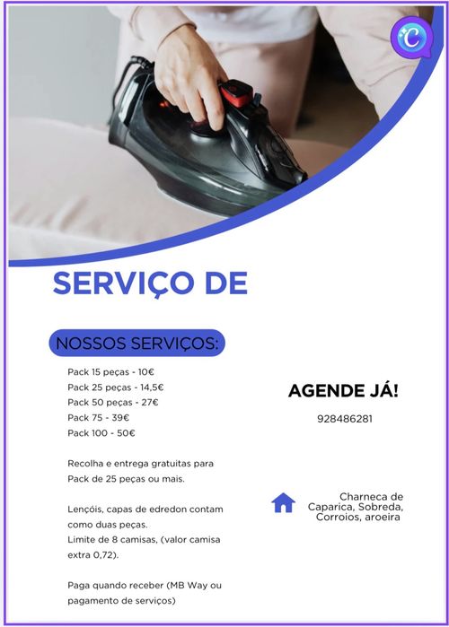 Engomadoria em casa