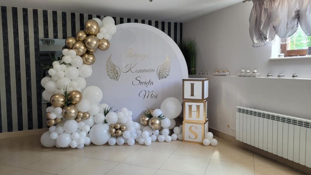 Ścianki balonowe do zdjęć, dekoracja na przyjęcie Radom i okolice.