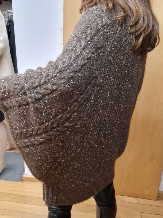 Poncho acastanhado