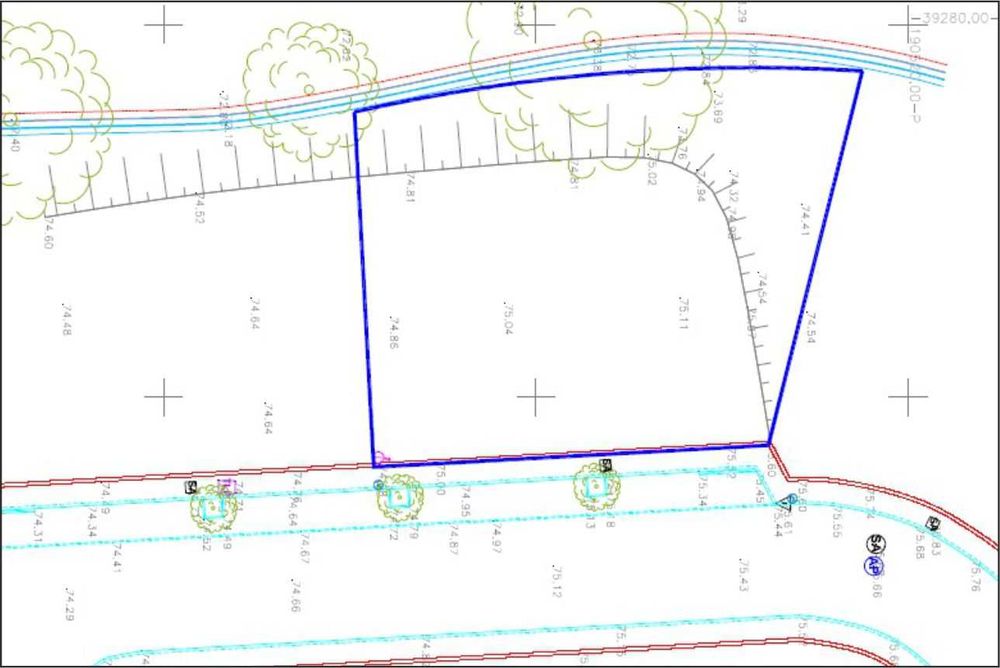 Terreno urbano p/ construção – 489 m² – 20m frente – plano – Fradelos