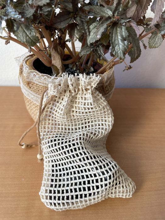 Bolsas de rede de algodão