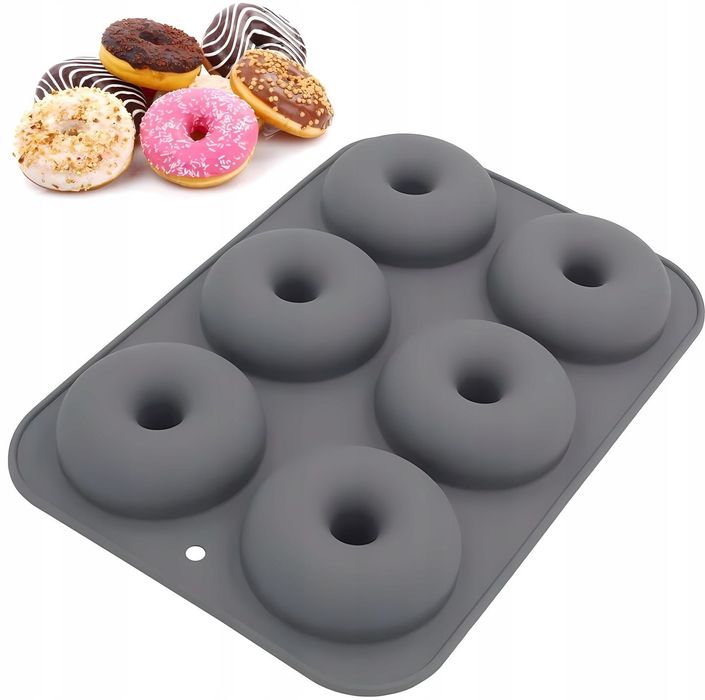 FORMA SILIKONOWA mała DONUT oponki  Donaty paczki silikon wypieki