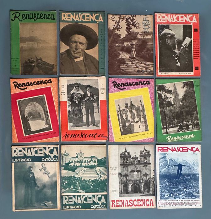 Lot 12 RENASCENÇA Catholic Illustration_Magazines from the 1930s and 1940s.