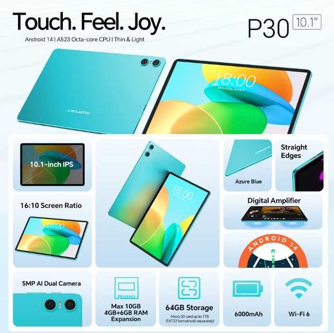 Tablet teclast P30 4GB/64GB NOWY Android 14 NAJTANIEJ WWA!