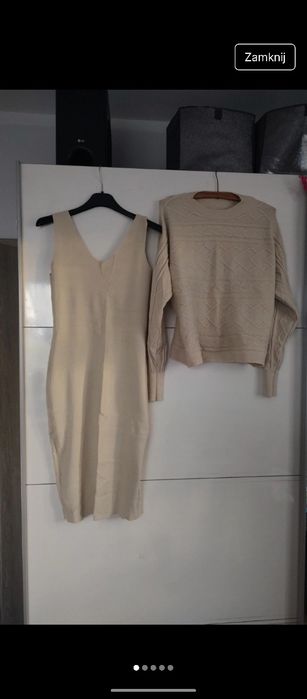 Sukienka ze sweterkiem damska