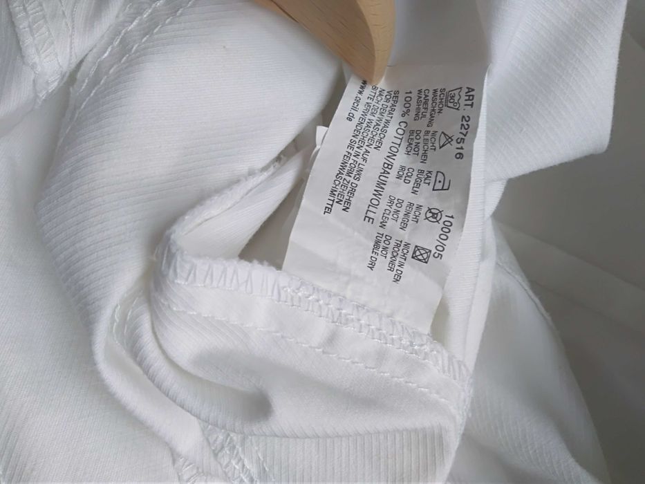 Biała sukienka/tunika damska Cecil, jeans/denim, rozmiar M