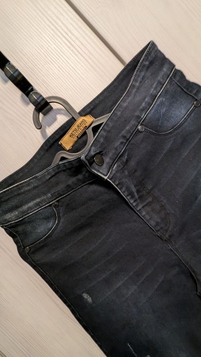 Nowe z metkami granatowe przecierane spodnie 29 KETU Jeans Golden Line