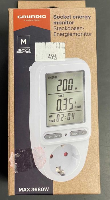 Watomierz Miernik Licznik ZUŻYCIA ENERGII PRĄDU Grundig MAX 3680W
