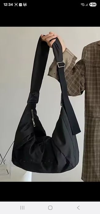 Hit crossbody czarny unisex torebka nerka męska