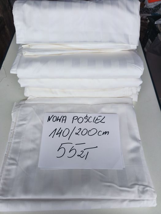 Pościel hotelowa z adamaszku rozmiar 140/200 cm