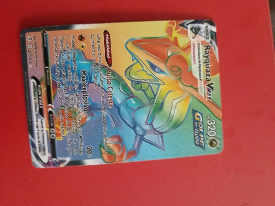 6 cartas diferentes rayquaza