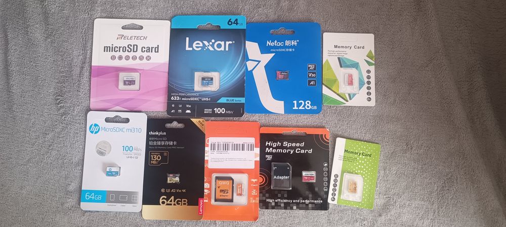 Флешки карти пам'яті Micro SD 64-128Gb