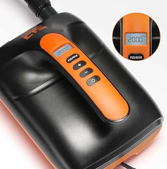 Elektryczna Pompka Samochodowa na Camping SUP Swonder 20 PSI 6Końcówek