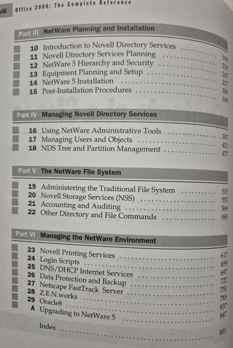 Livro «Netware 5 -The Complete Reference» de Bill Payne e Tom Sheldon