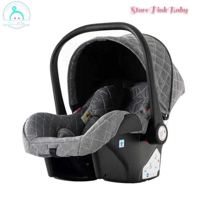 Carrinho bebé 3 em 1 PinkBaby Magic Gold - Com Base Isofix - Cinza