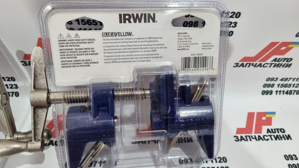 Струбцина трубная IRWIN 1/2" Quick-Grip вайма (3/4 BESSEY)