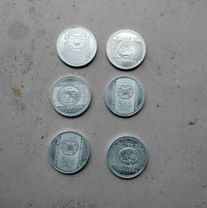 6 Moedas Banco de Portugal, 500 escudos