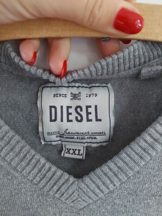 Sweterek męski szary Diesel