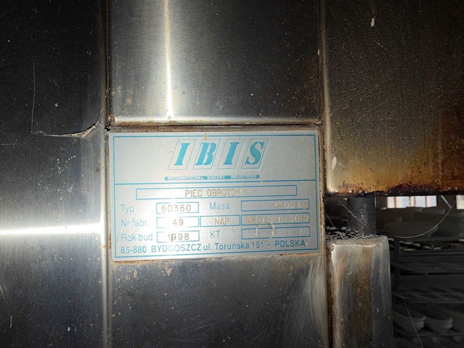 Piec gazowy piekarniczy - IBIS - typ. 60360 - SPRAWNY