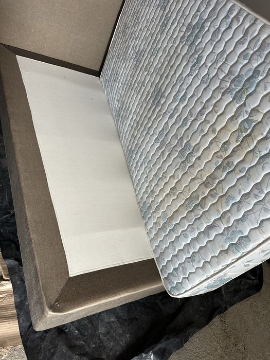Cama casal em tecido