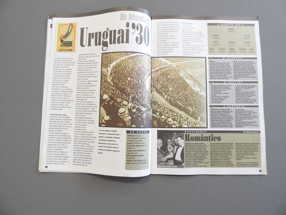 História dos Mundiais de Futebol Público em 8 Fascículos