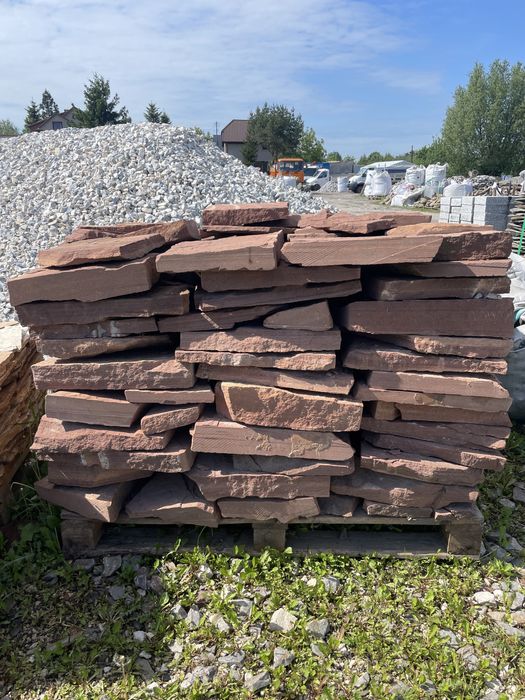 CZERWONY PIASKOWIEC - Płyta Ogrodowa Kamień Ścieżkowy, Kamień na Taras