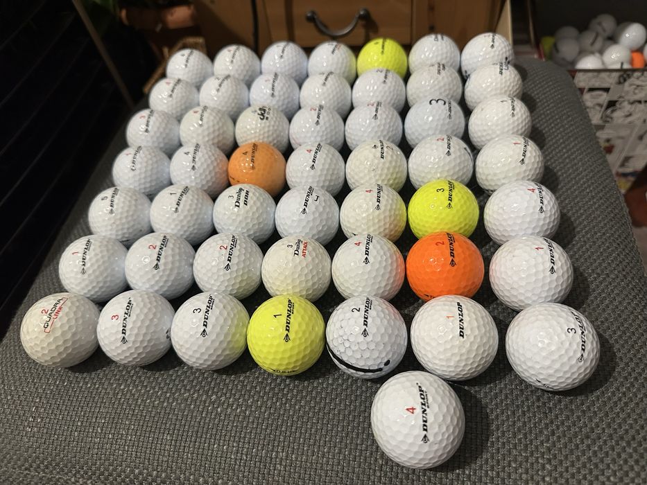 50 Bolas de Golfe Dunlop (Variadas) — Ótimo Estado
