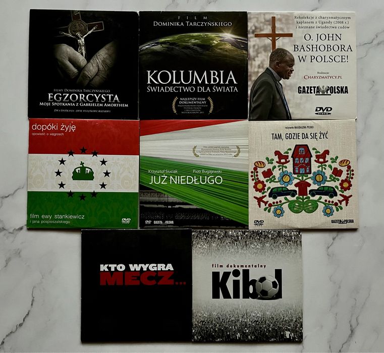 Film DVD Gazeta Polska 8 szt. Bashobora Egzorcysta Kolumbia Kibol Mecz