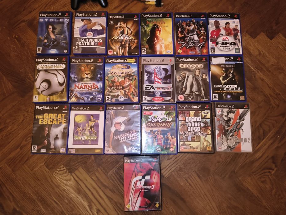 Ps2, PlayStation 2 // zestaw // konsola, gry, mata do tańczenia