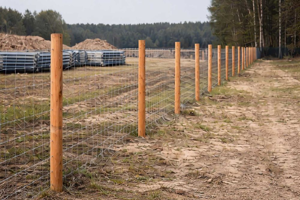 Wałki olchowe 2,6m Paliki Drągi Słupki Ogrodzeniowe Palisada