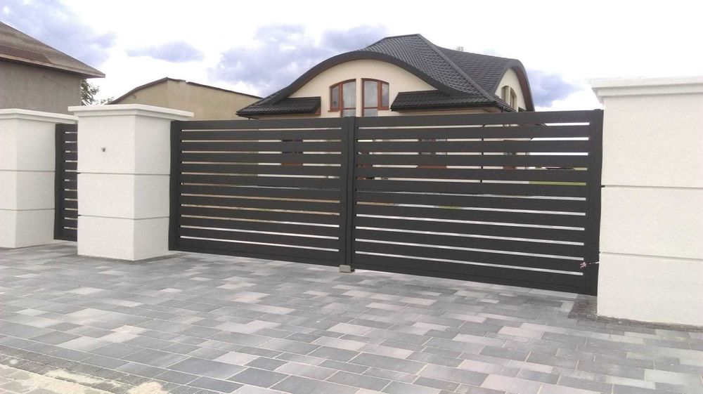 Brama dwuskrzydłowa Aluminiowa.