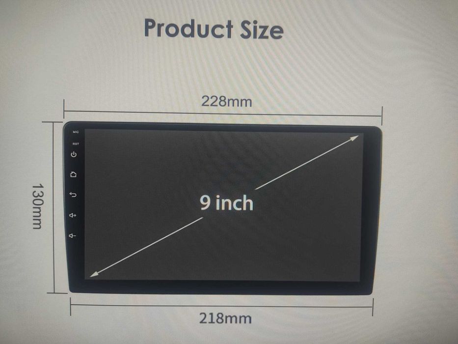 Rádio Android com GPS P2CP 4Core 2G 32G