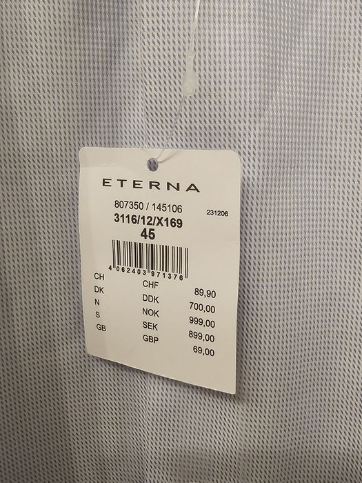 Nowa koszula wizytowa Eterna. Rozmiar 45 (17 3/4)