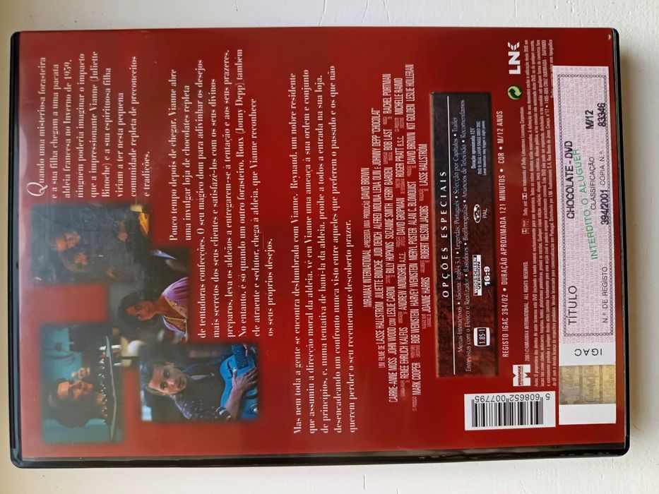 DVD chocolate - johnny deep
