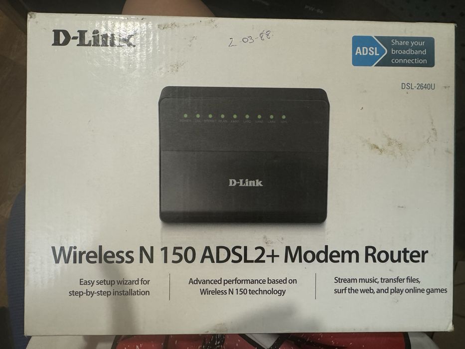 роутер Модель D-Link DSL-2640U