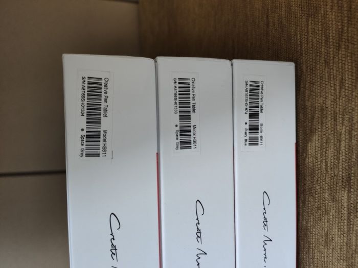 Новий Huion HS611 space grey/coral red/Starry blue Графічний планшет