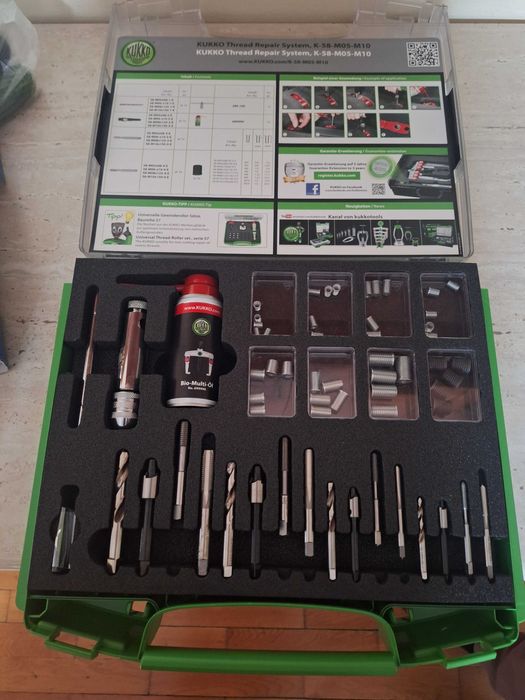Zestaw do naprawy gwintów Kukko