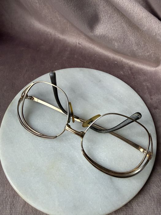 Oryginalne Oprawki Okulary Christian Dior 2145 Vintage Retro Złote