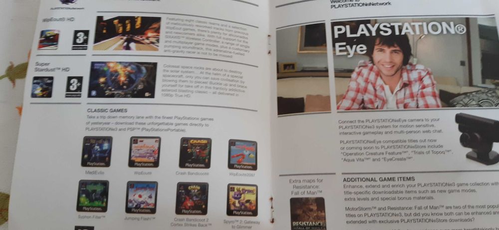 stary mini katalog gier playstation ps