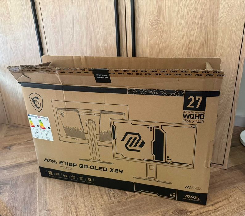 Monitor MSI MAG 271QP QD-OLED X24 26.5" 2560x1440px 240Hz 0.03ms