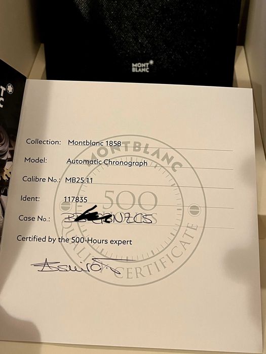 Часы Montblanc 1858 Хронограф