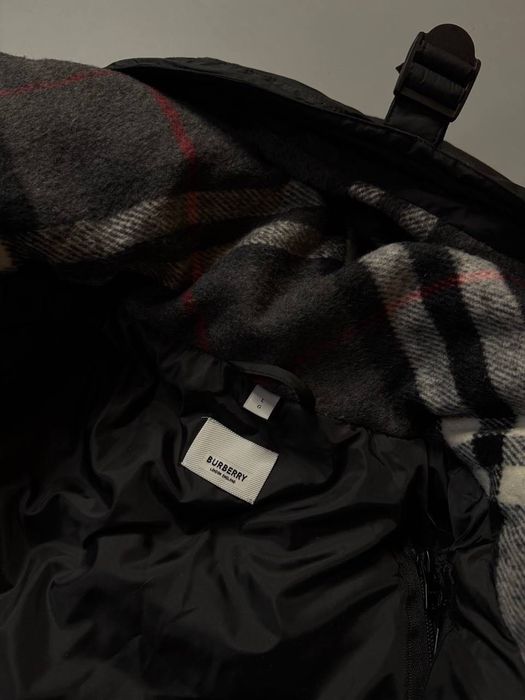 Теплий зимовий пуховик Burberry, стильна модель, розміри S–XL