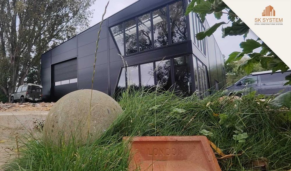 Hala 360 m2 stalowa magazyn warsztat płyta konstrukcja SK SYSTEM