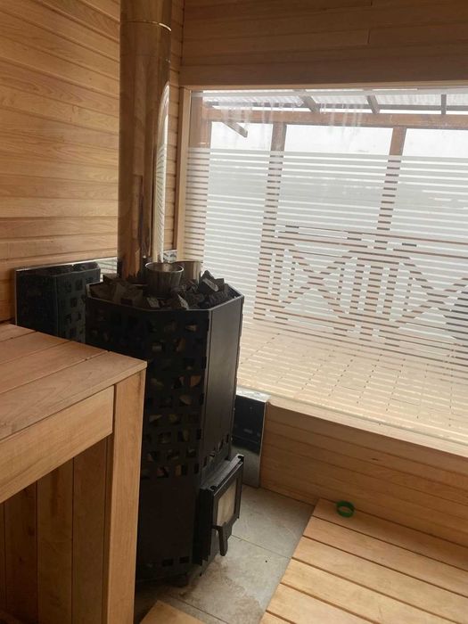 баня на дровах с дзакузи