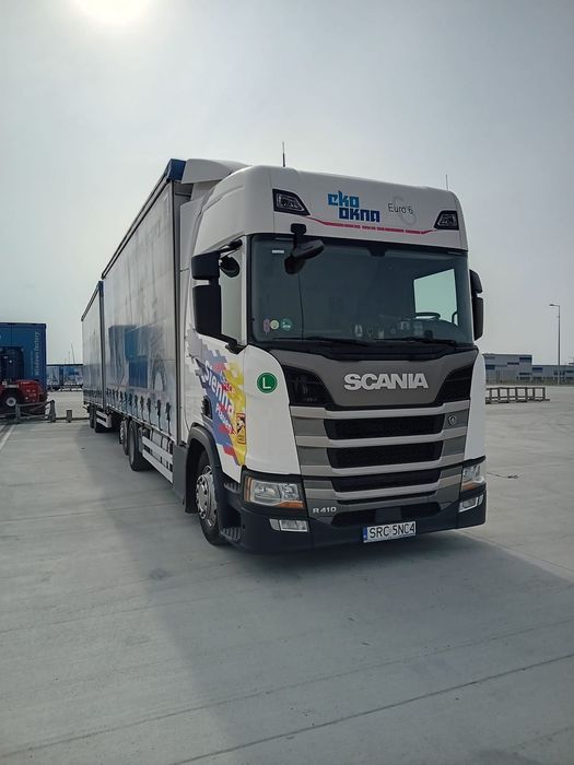 Scania R410  Scania R410 - 2017 - tandem - zabudowa przestrzenna - 120m3